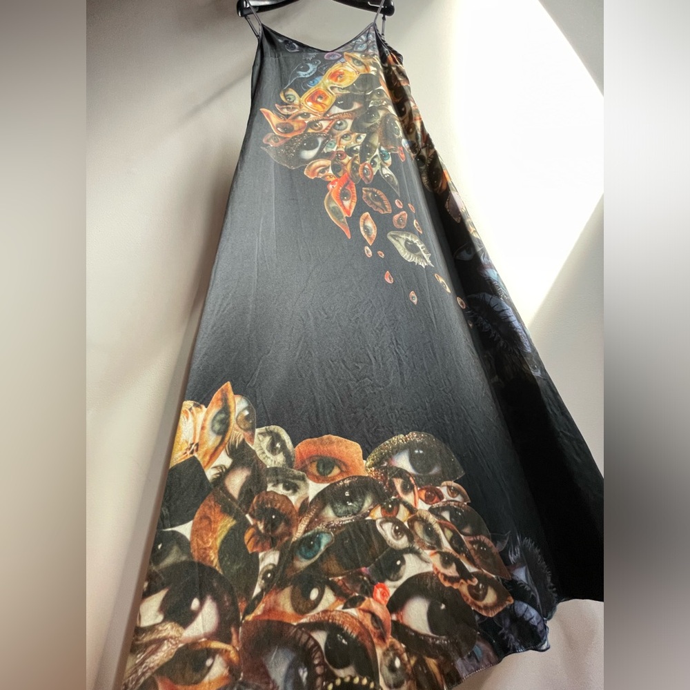Silk Avant-Garde Designer Slip Dress Size Small / Medium - Picture 3 of 16